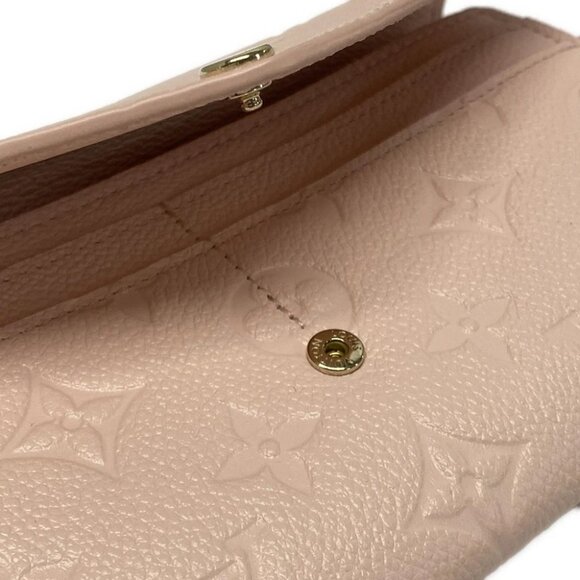Auth LOUIS VUITTON Portefeuille Sara M83443 Pink Opal Monogram Empreinte - - Picture 11 of 12